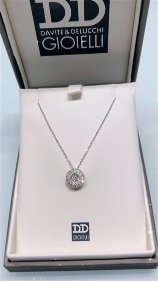 Collana Davite & Delucchi Donna in Oro bianco Diamante 0.64 Ct CLN012236 - CLN012236